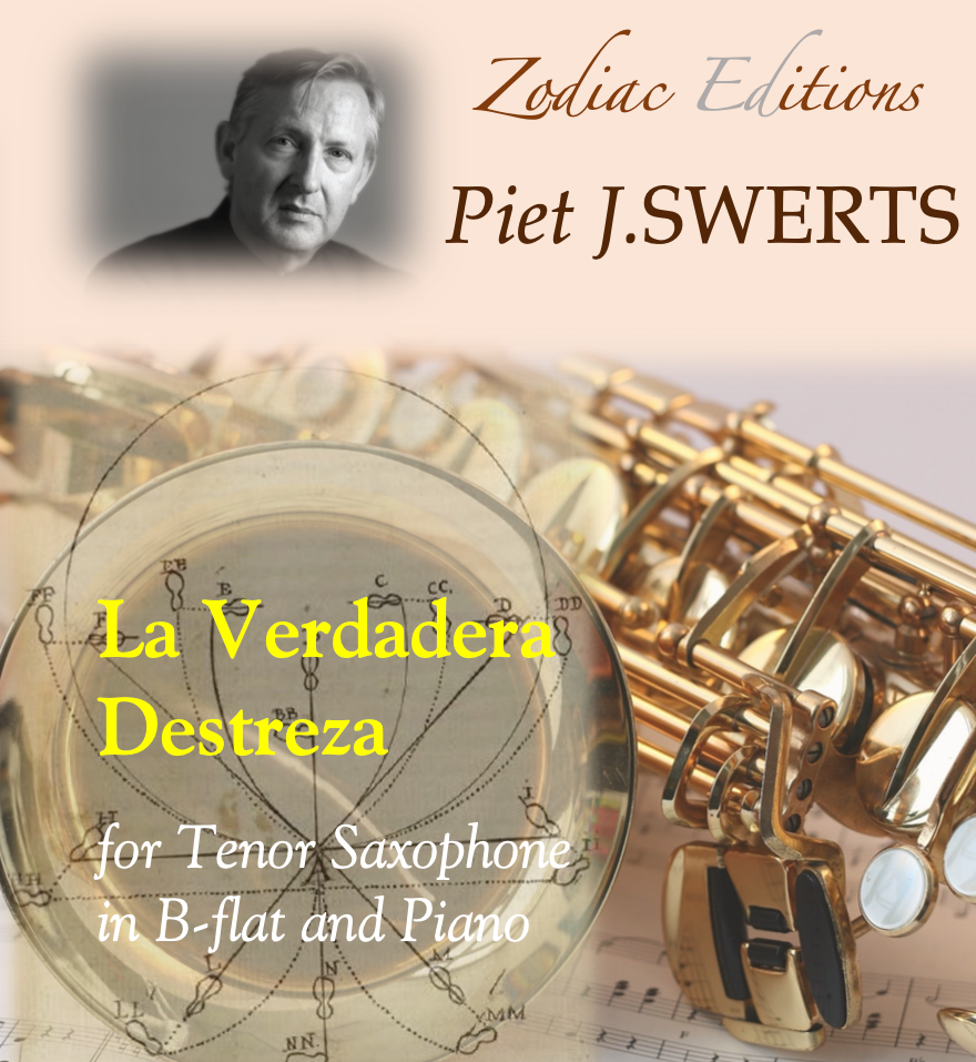 ZESX14 La Verdadera Destreza for tenor saxophone and piano NEW!