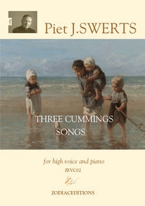 ZEVC02 THREE CUMMINGS SONGS high voice and piano (set)
