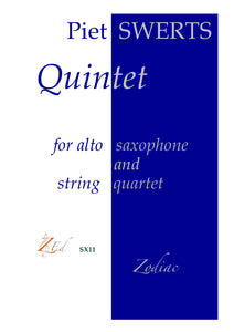 ZESX11 QUINTET saxophone and string quartet (full set)