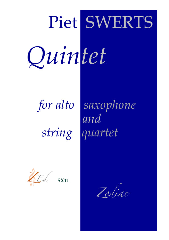 ZESX11 QUINTET saxophone and string quartet (full set)