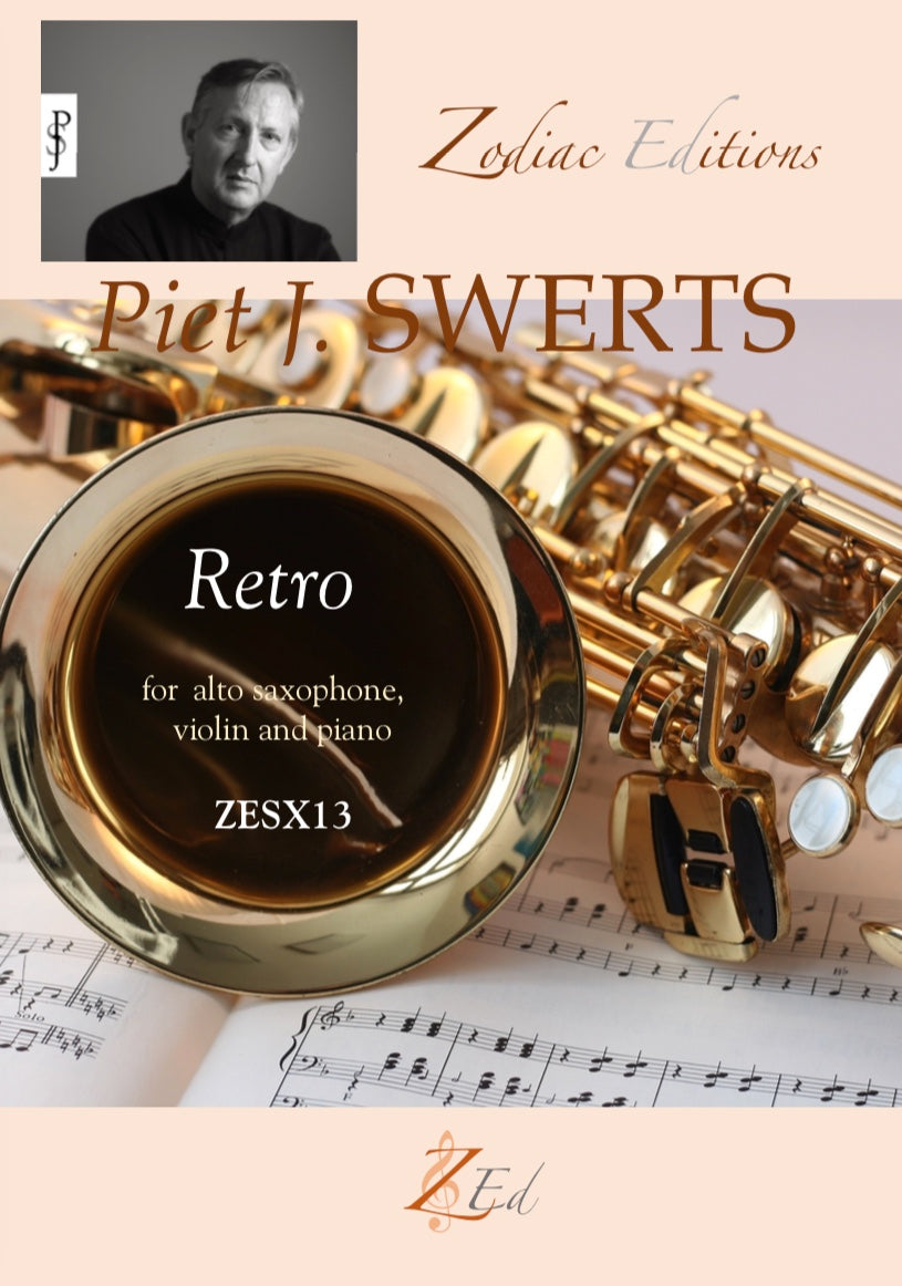 ZESX13 RETRO saxophone, violin and piano (full set)