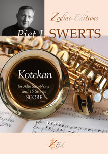 ZE-Digital KOTEKAN alto saxophone and 15 solo strings